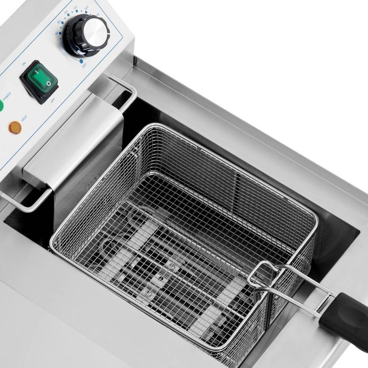 Produktbild Royal Catering Friteuse Edelstahl Doppel Fritteuse Fritöse Elektro 2 X 11 L Gastronomie 6000 W