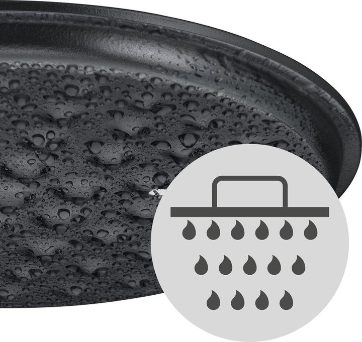 Actual product image WMF Flavour roasting pan oval, 33 x 26 cm, Black (33 cm, Casserole + Stewpot, Cast iron)