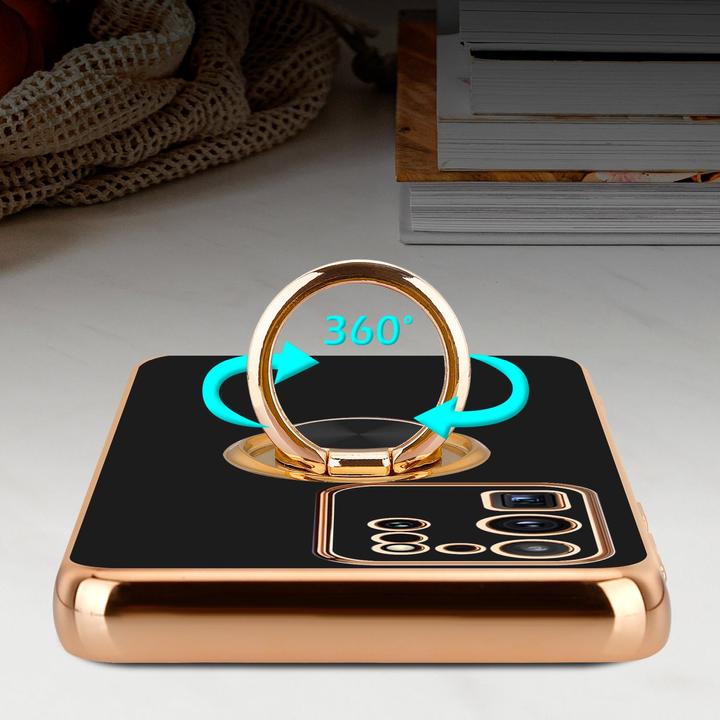 Immagine prodotto Cadorabo Custodia per Samsung Galaxy S20 ULTRA in TPU con protezione per la fotocamera e anello Stile LM089 (Samsung Galaxy S20 Ultra)