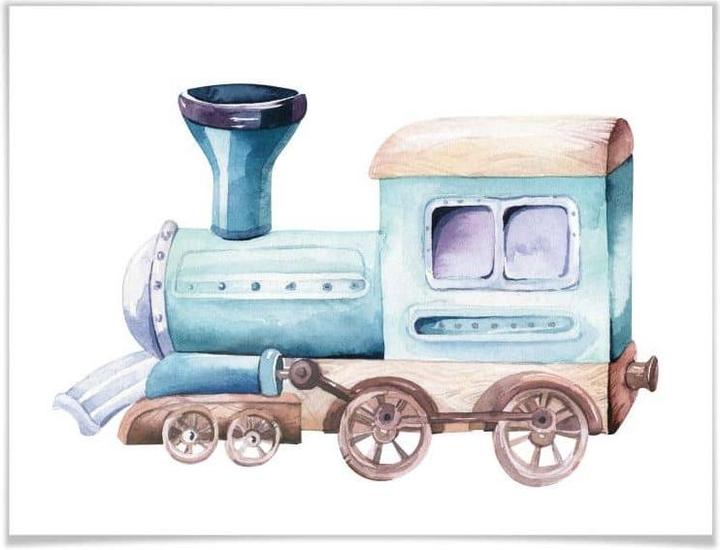 Produktbild Trenddeko Kvilis - Die Lokomotive (50 x 40 cm)