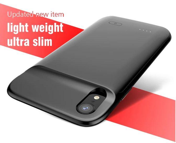 Immagine prodotto PhoneLook Cover in gomma siliconica con power bank integrato da 4800mAh (Apple iPhone 13)