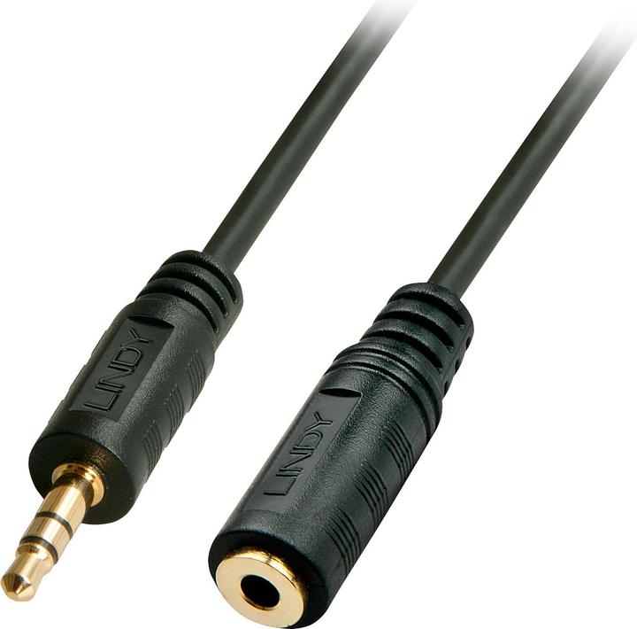 Immagine prodotto Lindy Verlaeng audio. Jack stereo 3,5mm/5m 3,5mm m/f placcato oro (5 m, Connettore da 3,5 mm (AUX))