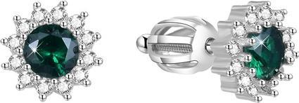 Produktbild Beneto Silver earrings with zircons AGUP1609S (L)