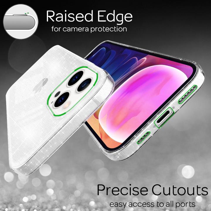 Image du produit Nalia Housse transparente en silicone pour téléphone portable (Apple iPhone 13 Pro Max)