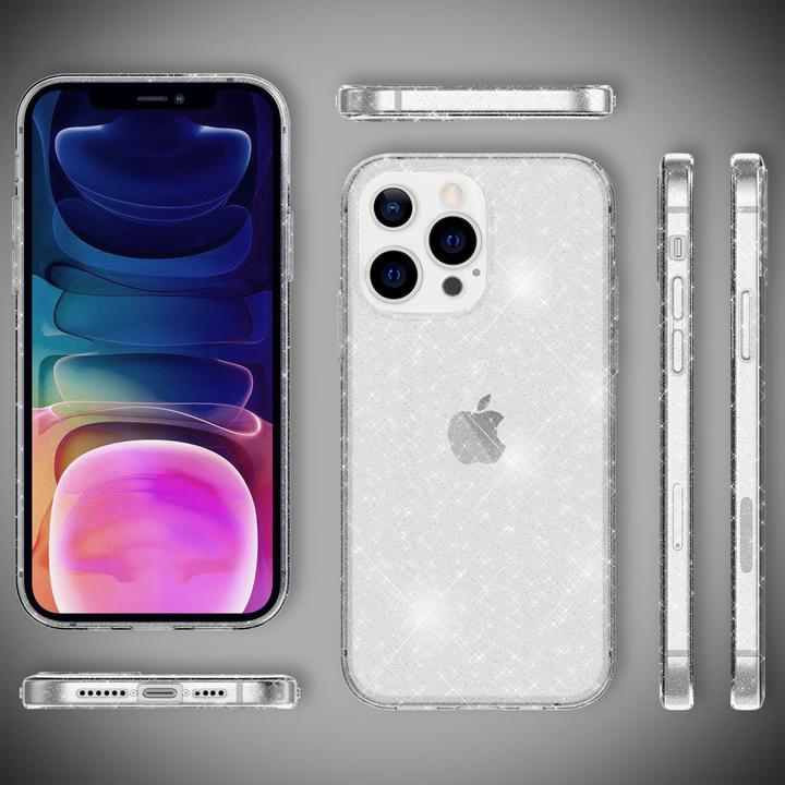 Image du produit Nalia Housse transparente en silicone pour téléphone portable (Apple iPhone 13 Pro Max)