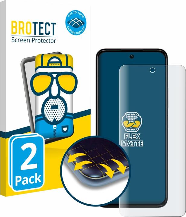 Actual product image BROTECT Full-Screen Protector Matte (2 Piece, Xiaomi Redmi 13C 5G)