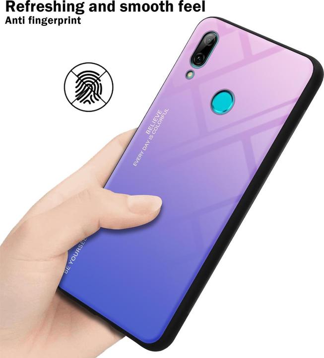 Image du produit Cadorabo Couverture en verre TPU 2 couleurs (Huawei P Smart (2019))
