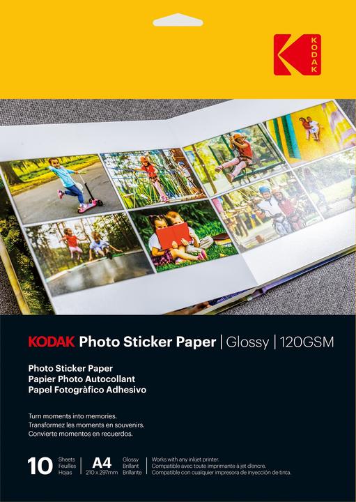 Immagine prodotto Kodak Carta adesiva fotografica (120 g/m², A4, 10 x)