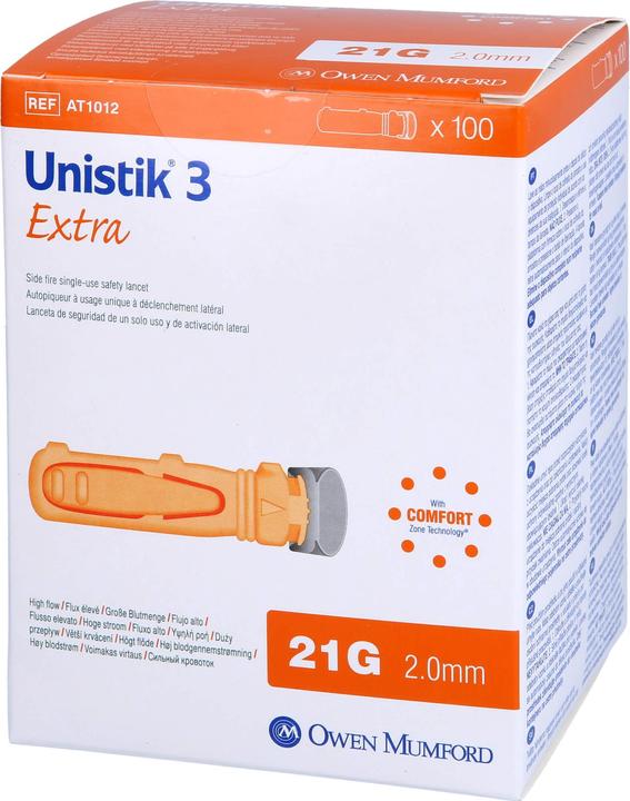 Immagine prodotto Owen Mumford Lancette di sicurezza Extra 21G (2.0mm) (Lancette pungidito)