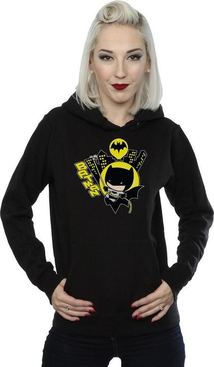 Immagine prodotto Chibi Batman Swinging Felpa con Cappuccio Donna (M)
