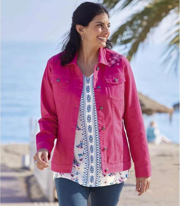 Produktbild Atlas For Women TwillJacke mit Stickerei (S)
