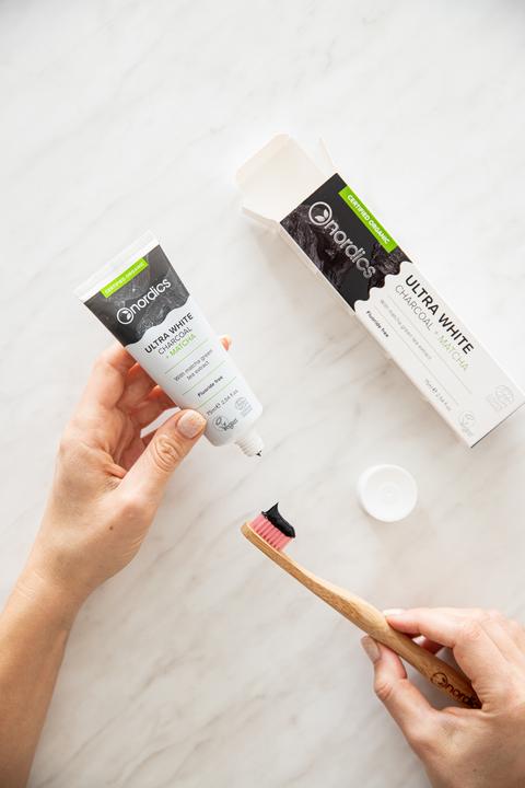 Actual product image Nordics Whitening Toothpaste Charcoal & Matcha (75 ml)