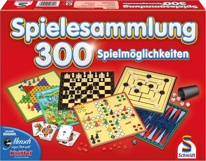 Produktbild Schmidt Spiele 300er Spielesammlung rot (Deutsch)
