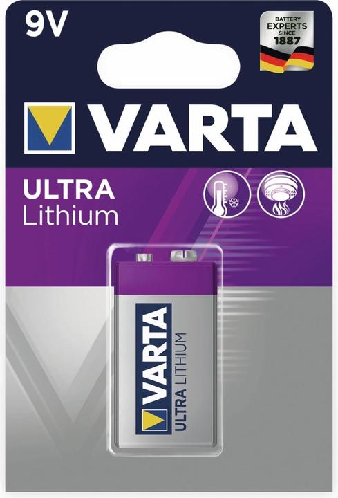 Produktbild Varta ULTRA Lithium (1 Stk., 9V Block, 1200 mAh)