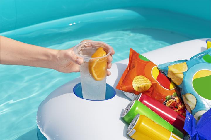 Actual product image Bestway Sippin' Summer™ Inflatable Family Pool with Removable Center Console 2.18 m x 2.18 m x 48 cm