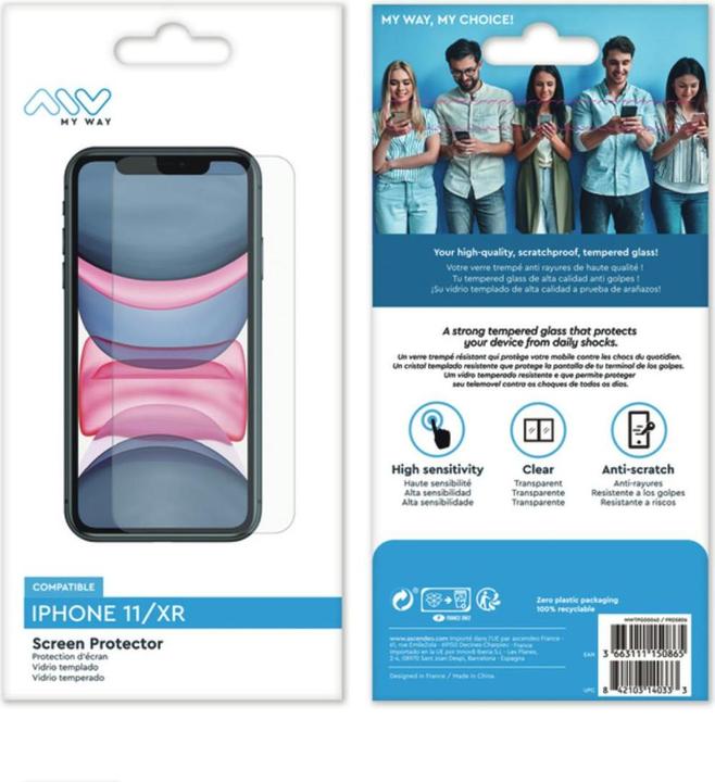 Immagine prodotto My Way Myway Verre Trempe Plat Iphone 11 (1 Pezzo/i, Apple iPhone XR, K11)