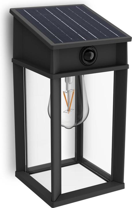 Immagine prodotto Philips Lighting Geri 929004632601 Solar-Aussenwandleuchte 3.2 W Warmweiss Schwa (470 lm, IP44)