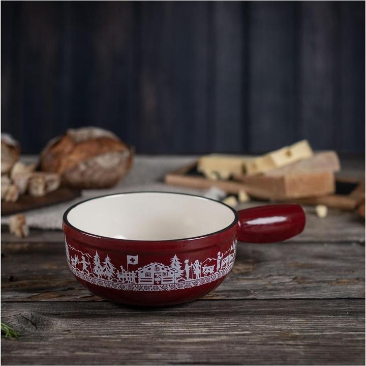 Immagine prodotto Kuhn Rikon Caquelon Induktion Gusseisen rot Alpweide Mini Ø 17 cm (1.30 l)