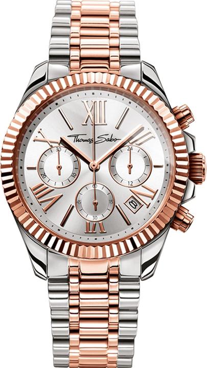 Thomas Sabo Damenuhr Divine (Chronograph, Analoguhr, 38 mm)