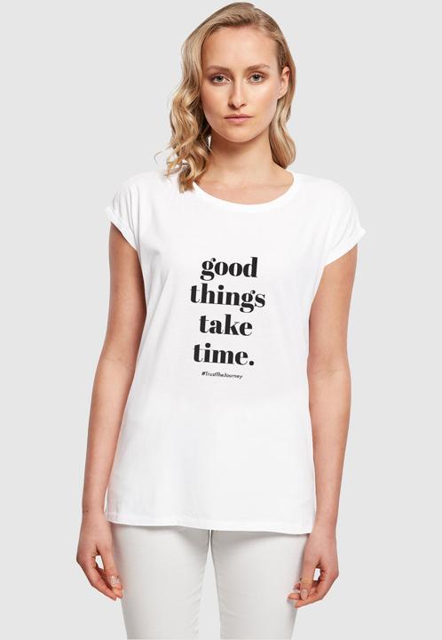 Actual product image Merchcode Ladies Good Things Take Time T-Shirt - 117487 (4XL)