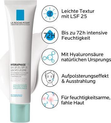 Image du produit La Roche Posay Hydraphase HA UV (40 ml, Crème de jour, SPF 25)