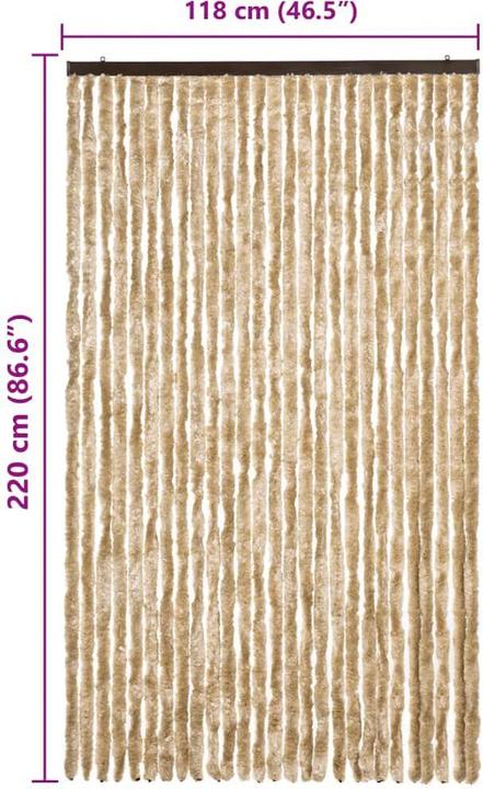 Produktbild VidaXL Fliegengitter (120 x 220 cm)