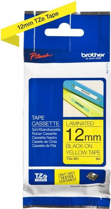 Produktbild Brother Tze-631 (1.20 cm, Gelb, Schwarz)
