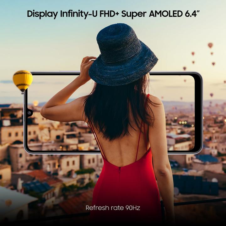 Actual product image Samsung Galaxy A32 EU (128 GB, Violet, 6.40", Dual SIM, 64 Mpx, 4G)