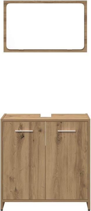Actual product image VidaXL 3-tlg. Badmöbel-Set Artisan-Eiche Holzwerkstoff