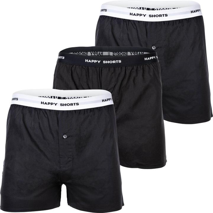 Actual product image Happy shorts Woven Boxer Shorts Casual Comfort Fit (XXL, pack of 3)