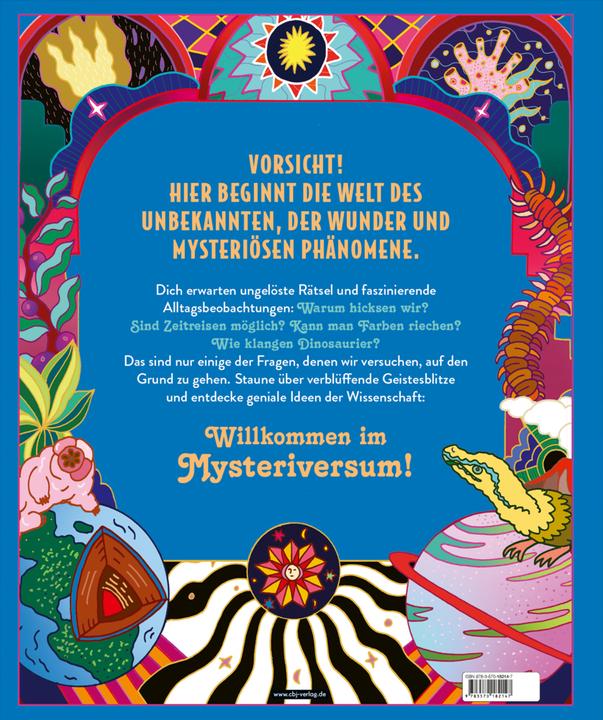 Actual product image Willkommen im Mysteriversum – 60 Geheimnisse über den Mensch, die Natur und das Universum (German, Clive Gifford, 2024)
