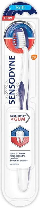 Immagine prodotto Sensodyne Spazzolino per sensibilità e gengive - Spazzolino morbido (Morbido, 1 x)