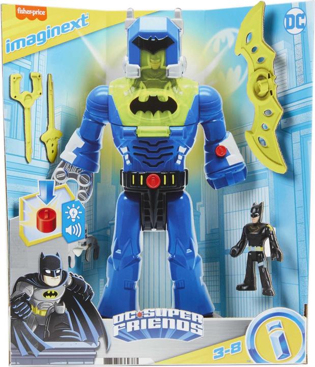 Actual product image Mattel Imaginext DC Super Friends Insiders Batman in Exo-Suit