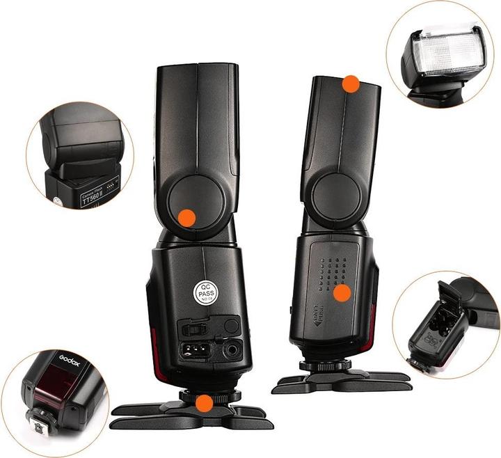 Actual product image Godox Speedlite TT560 II (Plug-on flash, Nikon, Canon)