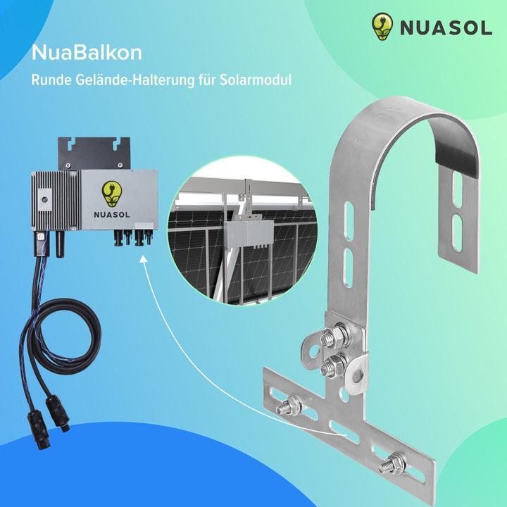 Actual product image Nuasol Balcony railing bracket (Solar system mounting material)