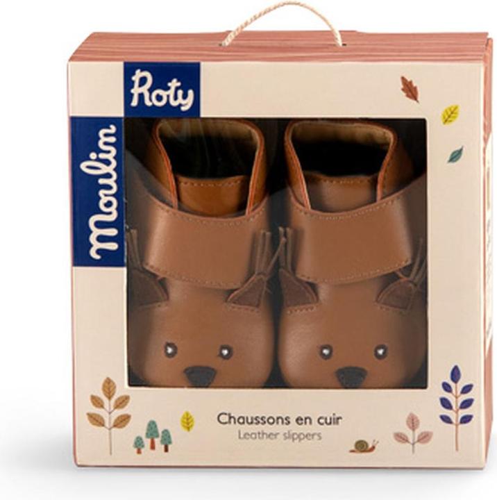 Immagine prodotto Moulin Roty Stivaletti in pelle scoiattolo cammello Pomme des Bois 18/24 mesi (18, 19, 20, 21, 22, 23, 24)