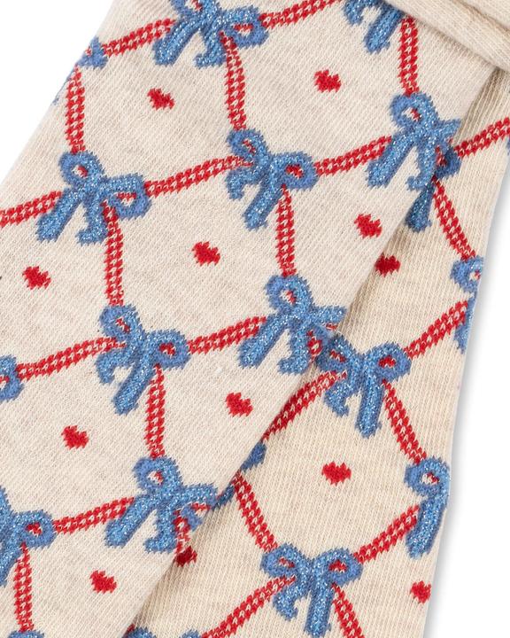 Produktbild Konges Slojd 2Pack Strumpfhosen Jacquard Bow Mix (116, 104/110, 92/98, 80/86)
