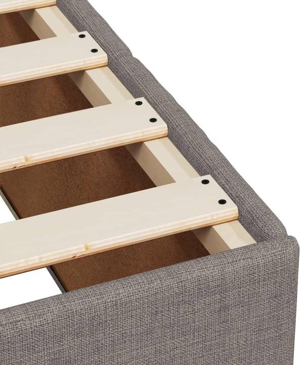 Immagine prodotto VidaXL Letto a molle con materasso Letto matrimoniale Letto imbottito Taupe 140x200cm (140 x 200 cm, 140 x 200 cm)