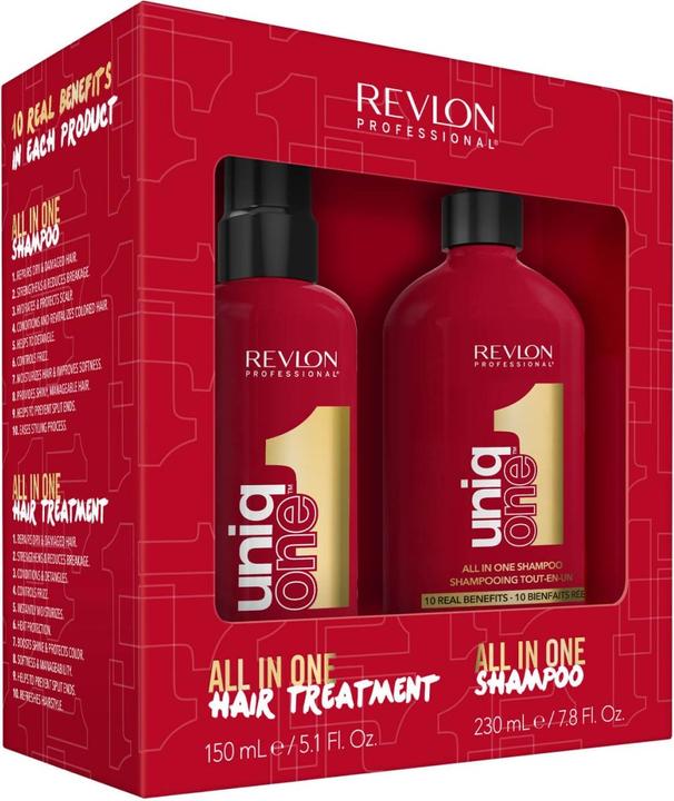 Produktbild Revlon Professional Uniqone™ Hair Treatment Classic + All In One Shampoo Pack (230 ml, Flüssiges Shampoo)