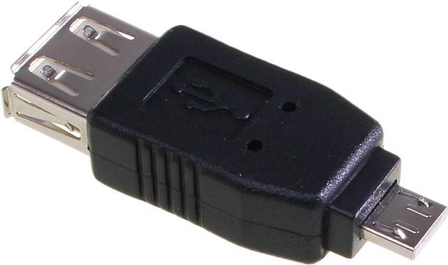 Actual product image InLine Micro-USB Adapter Micro-A male to USB-A female (USB 2.0)