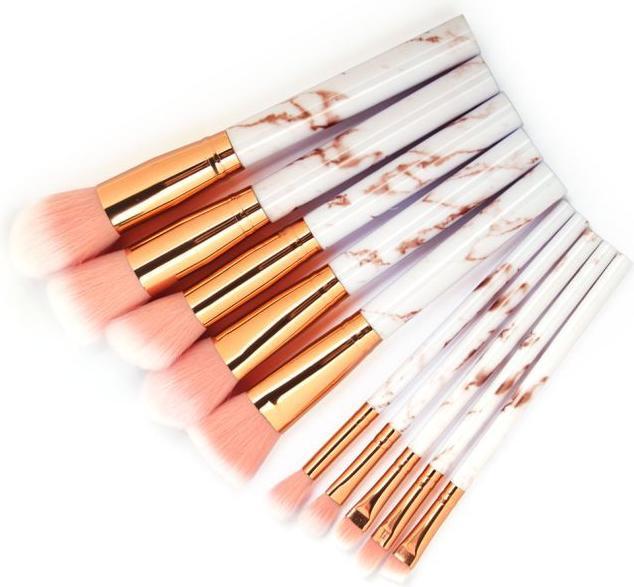 Produktbild Maange Schminkpinsel 10-teiliges Set inkl. Pinseltasche (Set)