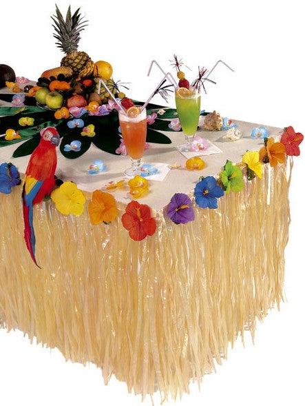 Actual product image Widmann Colourful table skirt south sea style 275 x 75cm (One size)