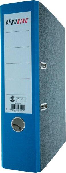 Produktbild Büroring Ordner, DIN A4, Wolkenmarmor, 80 mm, breit, geklebtes Rückenschild, blau (A4, 80 mm)