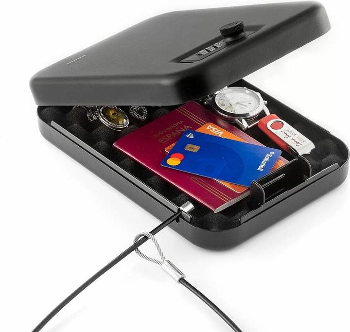 Immagine prodotto InnovaGoods Cassaforte portatile - Nero - Ferro (2.23 l)