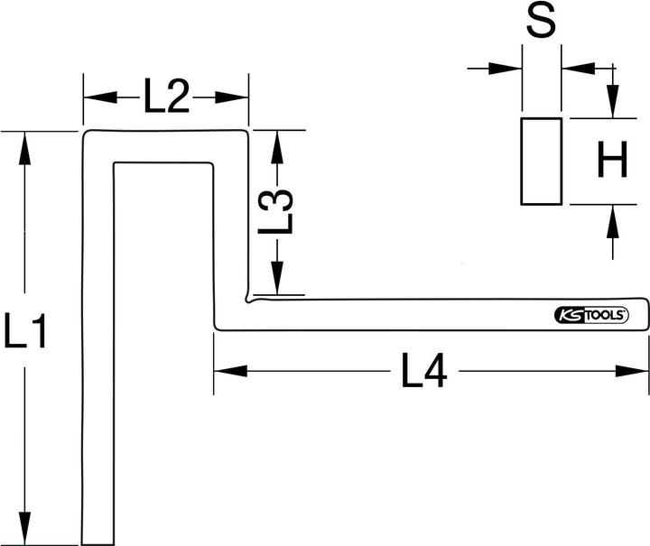 Produktbild KS Tools Flanschenwinkel