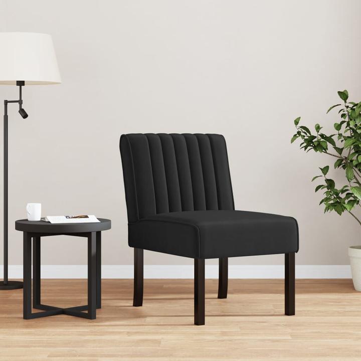 Actual product image VidaXL Polsterstuhl Schwarz Samt