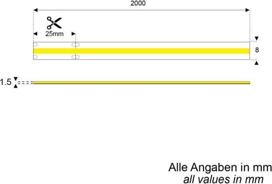 Image du produit David Communication LED-Band 200cm 12V (Blanc chaud, 100 cm)