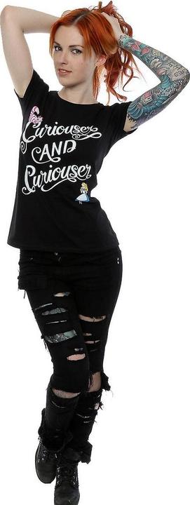 Actual product image Alice In Wonderland Womens/Ladies Curiouser And Curiouser T-Shirt (XS)