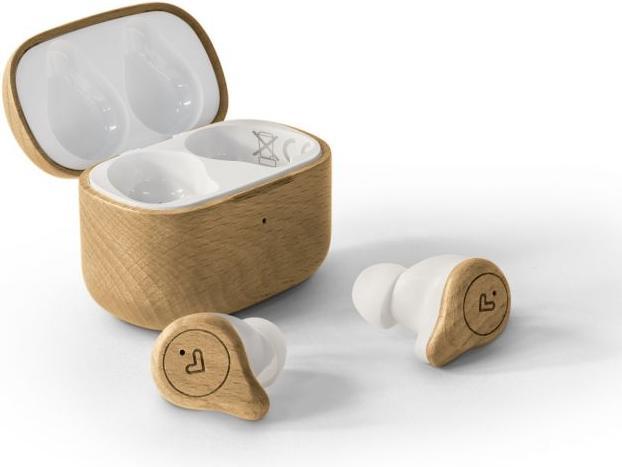 Produktbild Energy Sistem Eco True Wireless Beech Wood Kopfhörer True Wireless Stereo (TWS) im Ohr Calls/Music Bluetooth Holz (8 h, Kabellos)