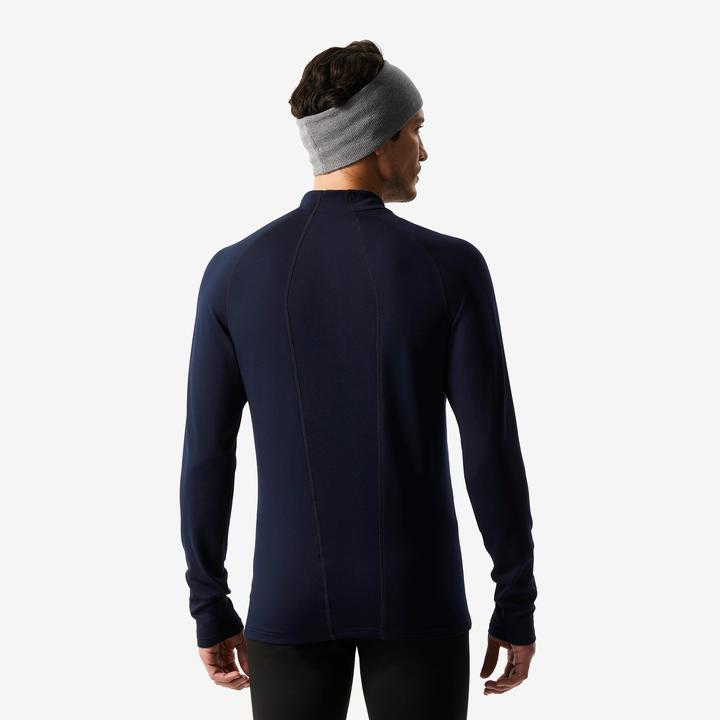 Immagine prodotto Wedze Camicia funzionale da sci uomo 1/2 zip - BL 500 blu navy (XL)